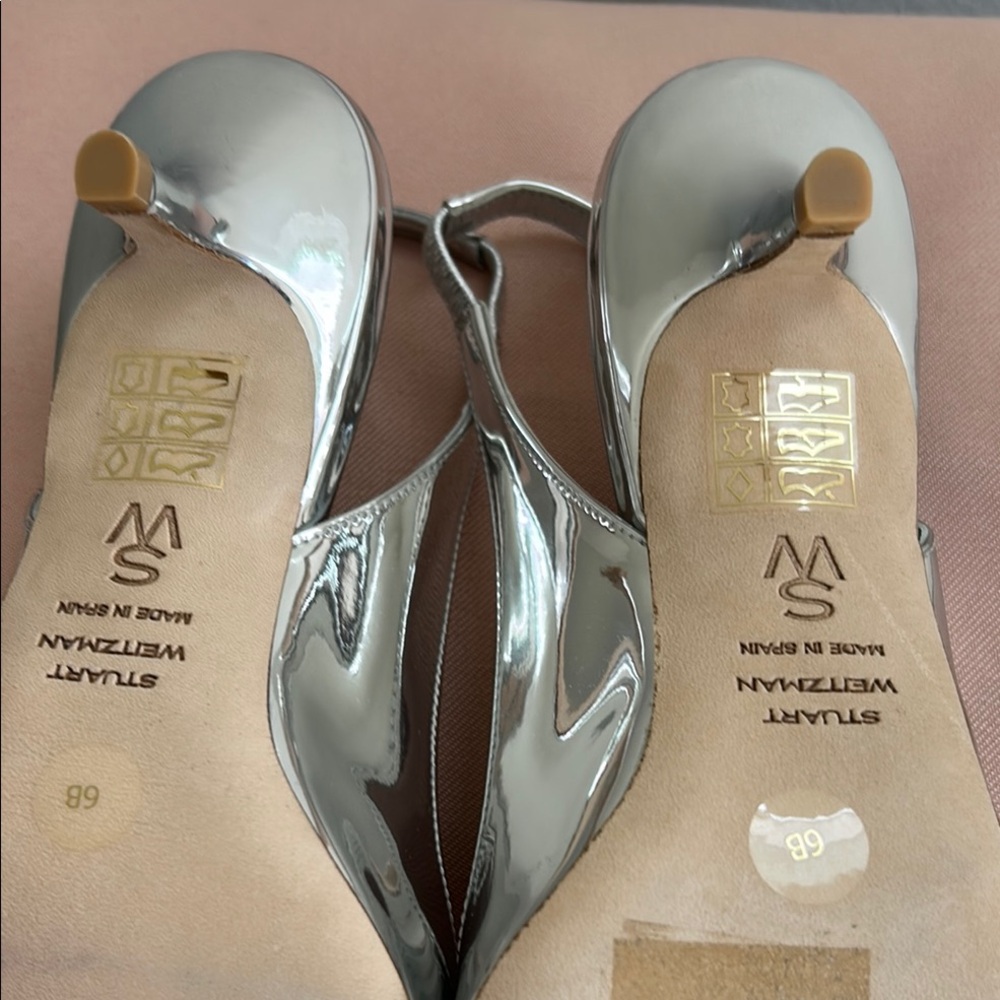 New in Box. Stuart Weitzman Eva 50 Slingback Heels. Size 6. - Picture 9 of 10